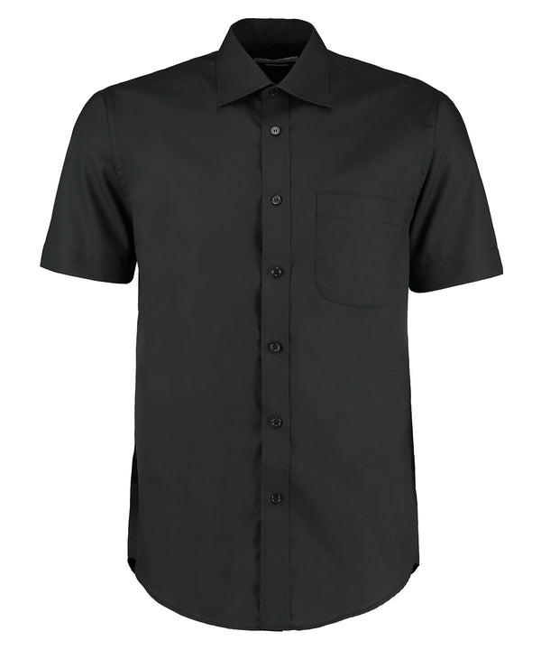 Kustom Kit Business Shirt Short-sleeved (classic Fit) - Black