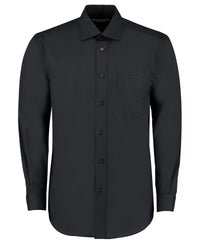Kustom Kit Business Shirt Long-sleeved (classic Fit) - Black