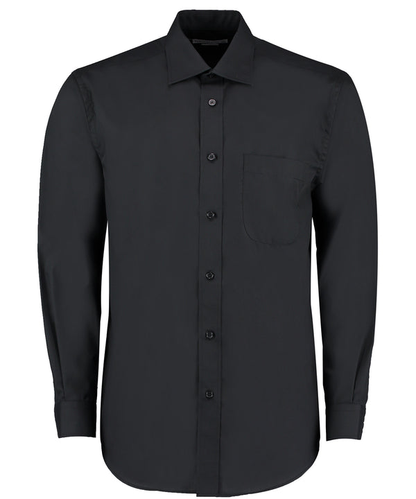 Kustom Kit Business Shirt Long-sleeved (classic Fit) - Black