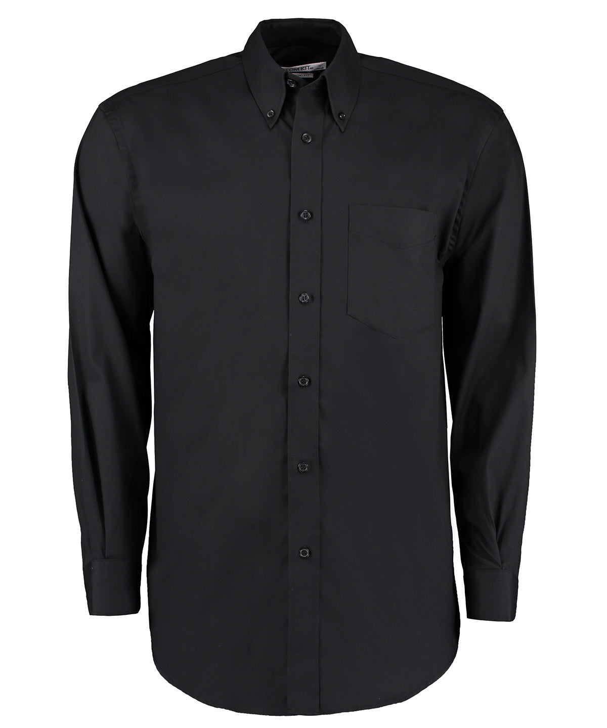 Kustom Kit Corporate Oxford Shirt Long-sleeved (classic Fit) - Black