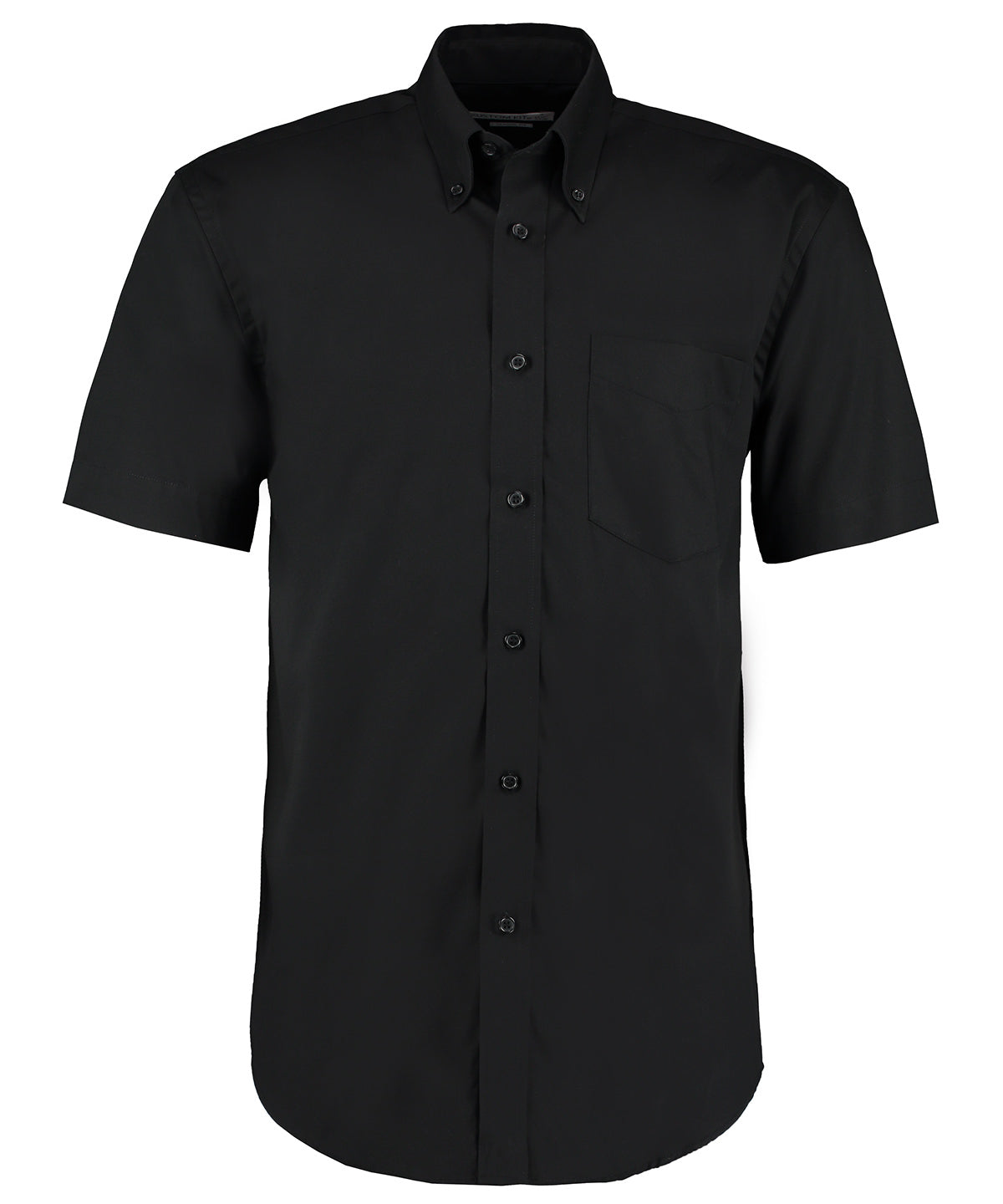 Kustom Kit Corporate Oxford Shirt Short-sleeved (classic Fit) - Black