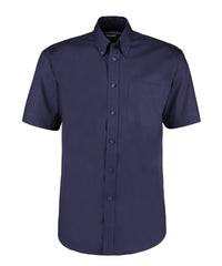 Kustom Kit Corporate Oxford Shirt Short-sleeved (classic Fit) - Midnight Navy