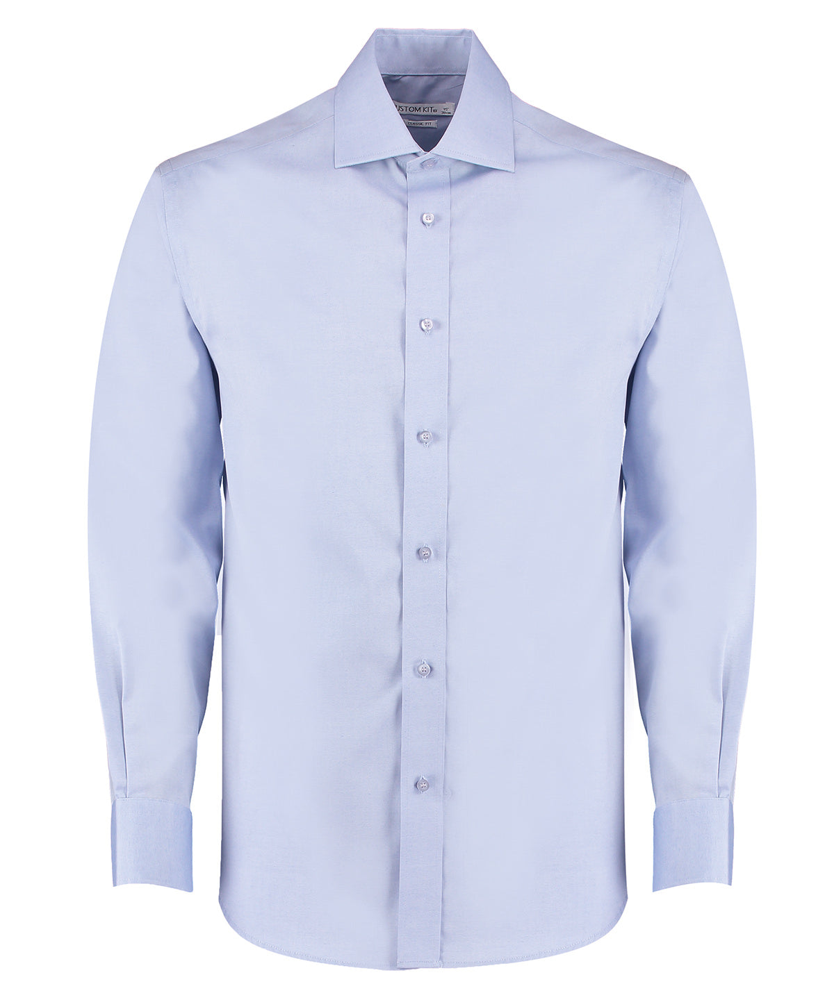 Kustom Kit Executive Premium Oxford Shirt Long-sleeved (classic Fit) - Light Blue