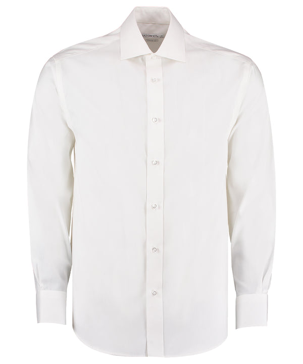 Kustom Kit Executive Premium Oxford Shirt Long-sleeved (classic Fit) - White