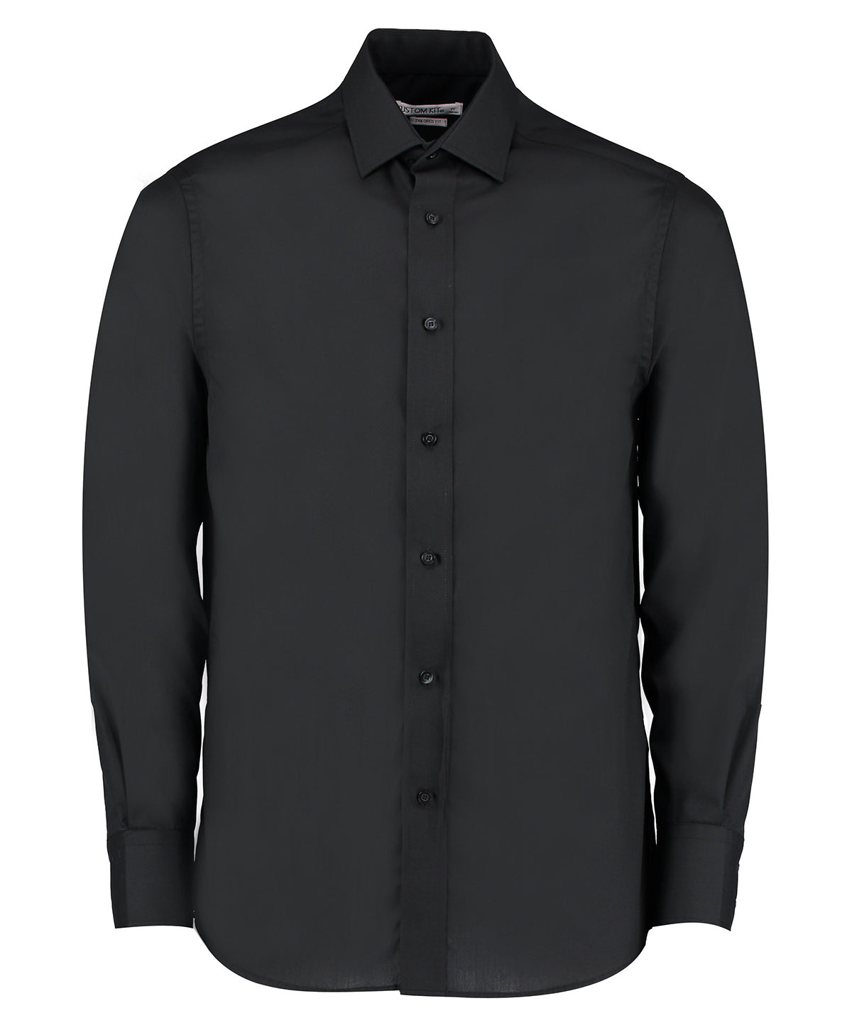 Kustom Kit Tailored Business Shirt Long-sleeved (tailored Fit) - Black