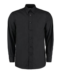 Kustom Kit Workforce Shirt Long-sleeved (classic Fit) - Black