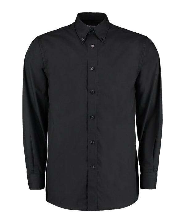 Kustom Kit Workforce Shirt Long-sleeved (classic Fit) - Black