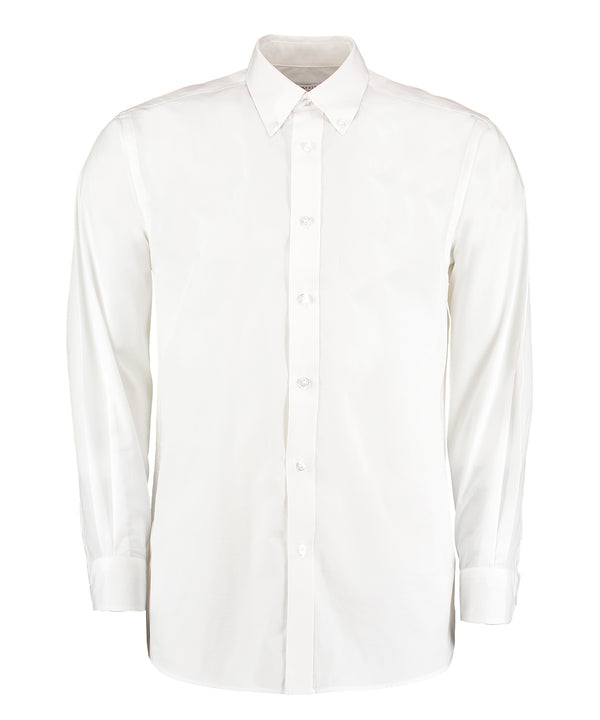 Kustom Kit Workforce Shirt Long-sleeved (classic Fit) - White