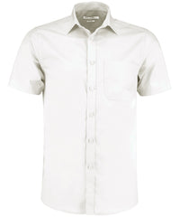 Kustom Kit Poplin Shirt Short-sleeved (tailored Fit) - White*
