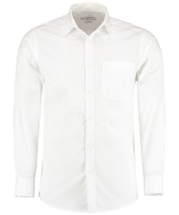 Kustom Kit Poplin Shirt Long-sleeved (tailored Fit) - White*
