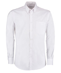 Kustom Kit Slim Fit Workwear Oxford Shirt Long-sleeved (slim Fit) - White
