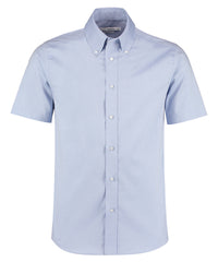 Kustom Kit Premium Oxford Shirt Short-sleeved (tailored Fit) - Light Blue*