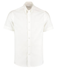 Kustom Kit Premium Oxford Shirt Short-sleeved (tailored Fit) - White*