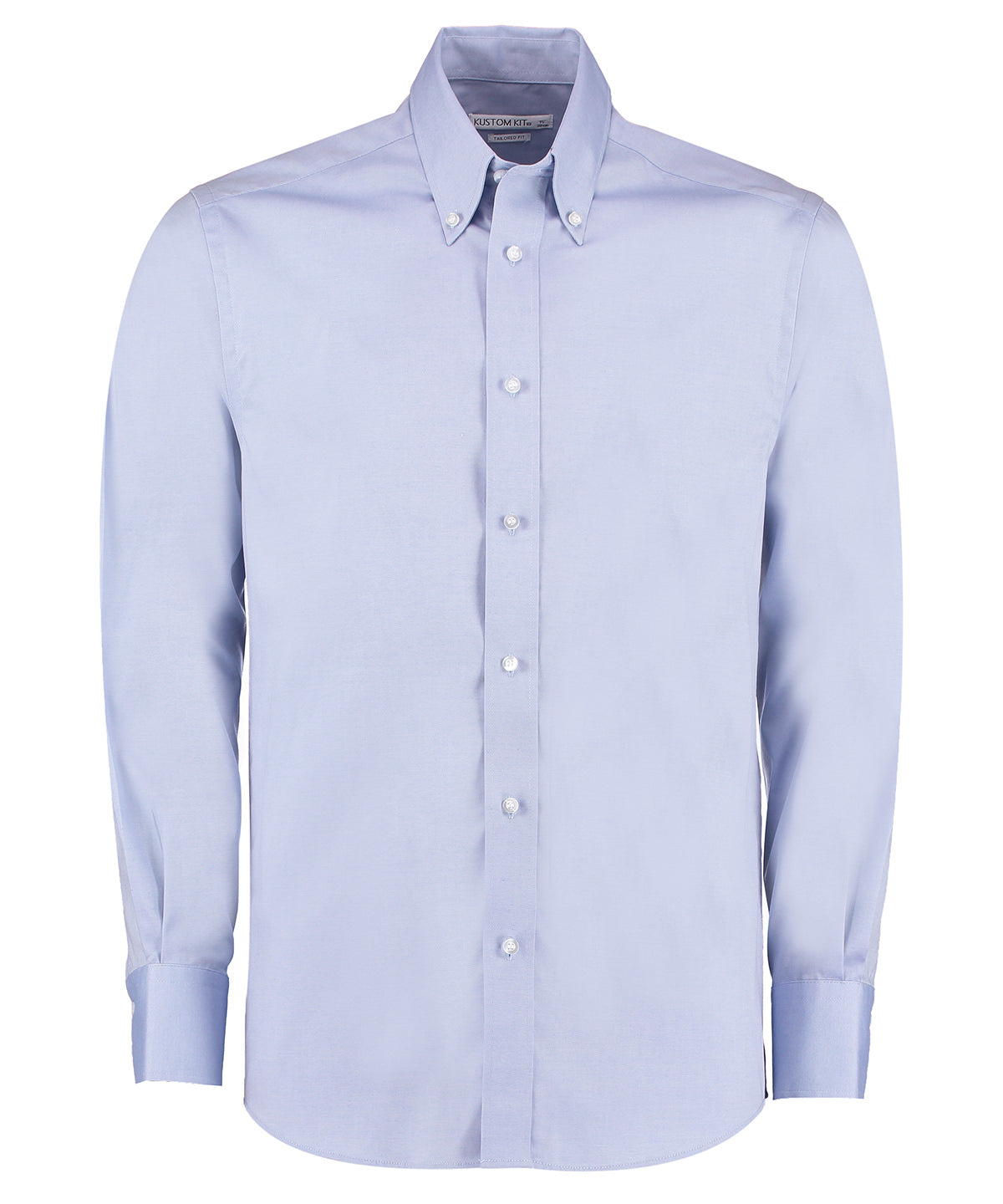 Kustom Kit Premium Oxford Shirt Long-sleeved (tailored Fit) - Light Blue*