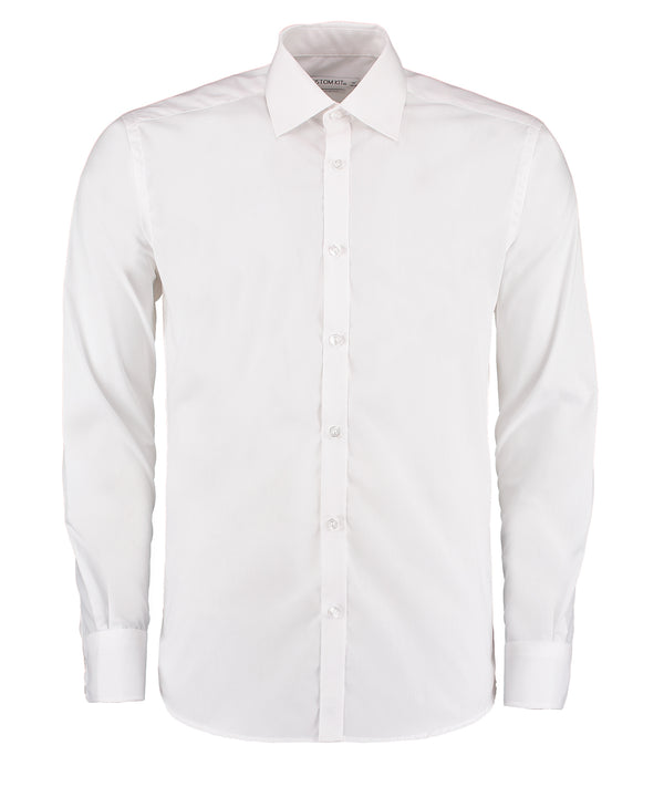 Kustom Kit Business Shirt Long-sleeved (slim Fit) - White