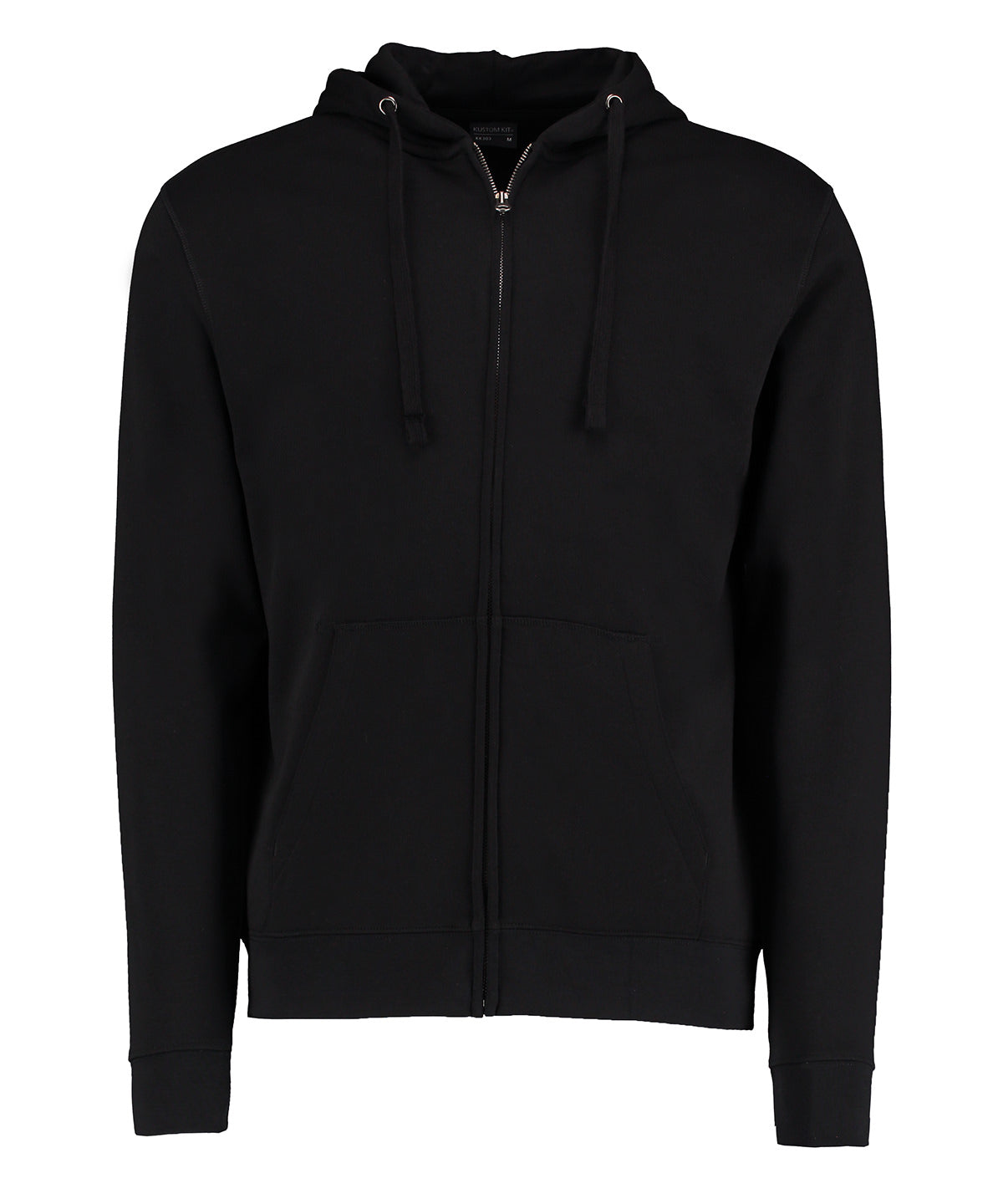Kustom Kit Klassic Hooded Zipped Jacket Superwash® 60° Long Sleeve (regular Fit) - Black