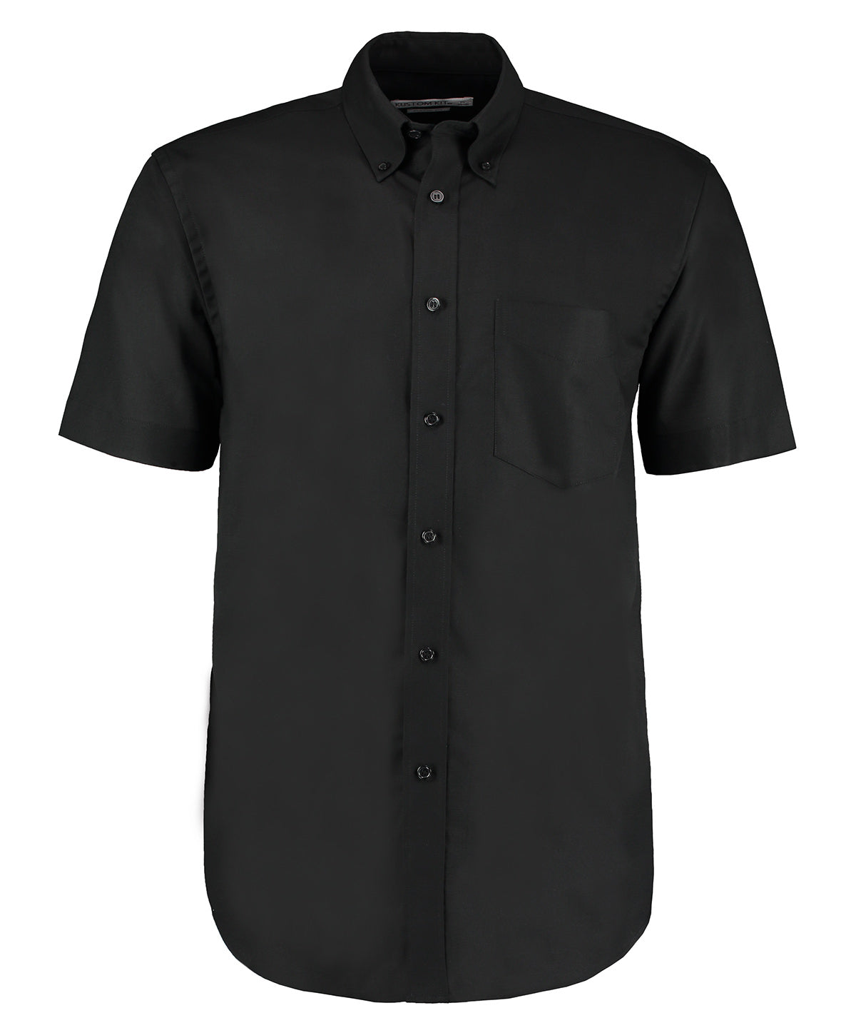 Kustom Kit Workplace Oxford Shirt Short-sleeved (classic Fit) - Black