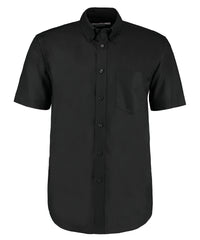Kustom Kit Workplace Oxford Shirt Short-sleeved (classic Fit) - Black