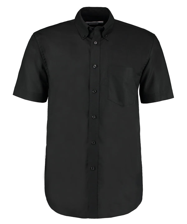 Kustom Kit Workplace Oxford Shirt Short-sleeved (classic Fit) - Black
