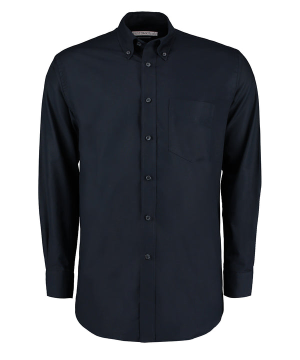 Kustom Kit Workplace Oxford Shirt Long-sleeved (classic Fit) - French Navy