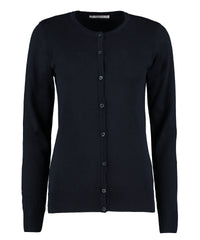 Kustom Kit Women's Arundel Crew Neck Cardigan Long Sleeve (classic Fit) - Navy
