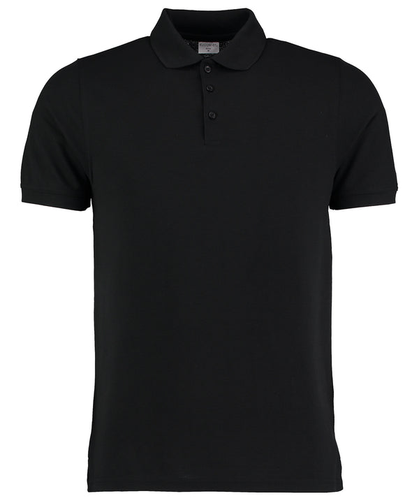 Kustom Kit Klassic Heavyweight Polo Superwash® 60°C (slim Fit) - Black