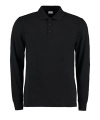 Kustom Kit Piqué Polo Long-sleeved (classic Fit) - Black