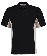 Kustom Kit Track Polo (classic Fit) - Black/Grey/White