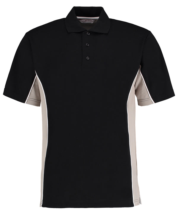 Kustom Kit Track Polo (classic Fit) - Black/Grey/White
