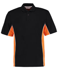 Kustom Kit Track Polo (classic Fit) - Black/Orange/ White*