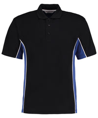 Kustom Kit Track Polo (classic Fit) - Black/Royal/White*
