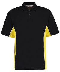 Kustom Kit Track Polo (classic Fit) - Black/Yellow/White
