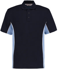 Kustom Kit Track Polo (classic Fit) - Navy/Light Blue/White*