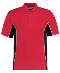 Kustom Kit Track Polo (classic Fit) - Red/Black/White