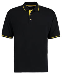 Kustom Kit St Mellion Polo (classic Fit) - Black/Yellow
