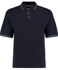 Kustom Kit St Mellion Polo (classic Fit) - Navy/Light Blue