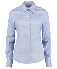 Kustom Kit Women's Corporate Oxford Blouse Long-sleeved (tailored Fit) - Light Blue*