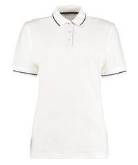 Kustom Kit Women's St Mellion Polo (classic Fit) - White/Navy