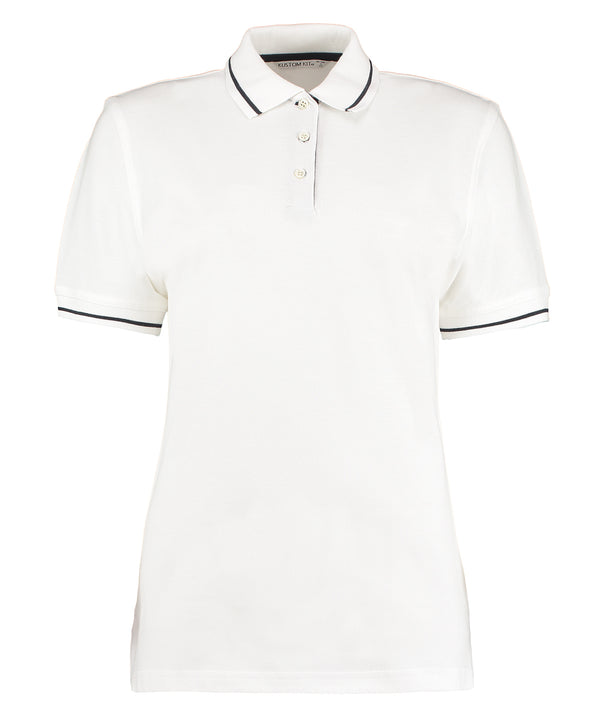Kustom Kit Women's St Mellion Polo (classic Fit) - White/Navy