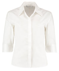 Kustom Kit Contiental ¾ Sleeve Blouse Womens - White