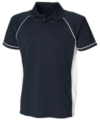 Finden & Hales Panel Performance Polo - Navy/White/White