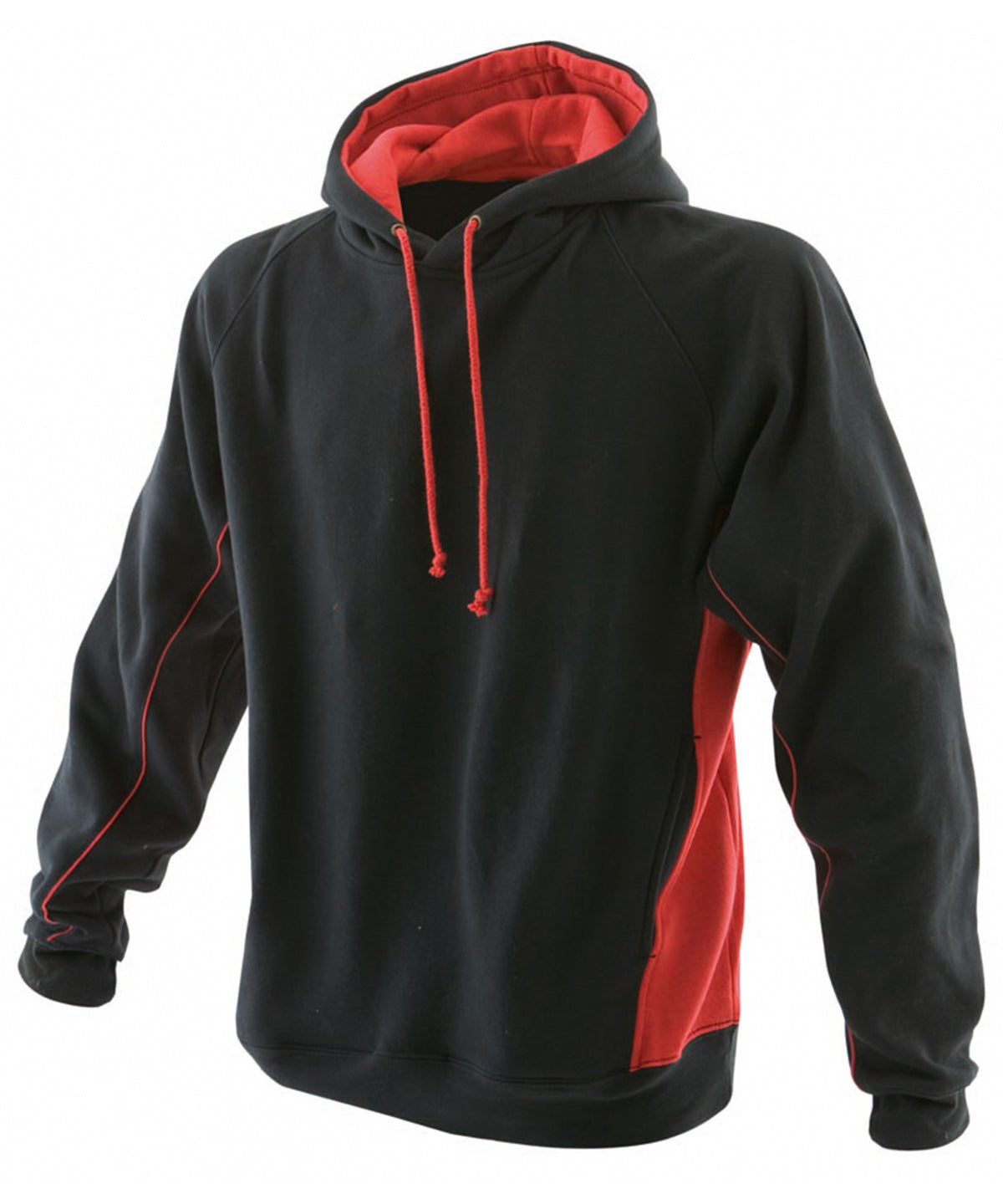 Finden & Hales Pullover Hoodie - Black/Red