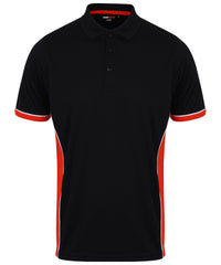 Finden & Hales Panel Polo - Black/Red/White
