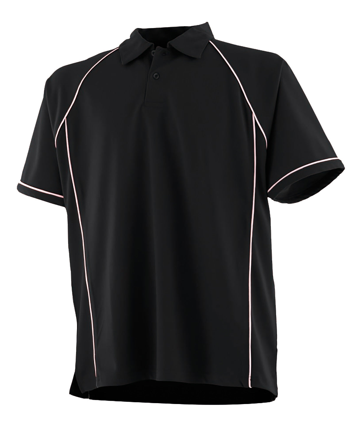 Finden & Hales Kids Piped Performance Polo - Black/White†