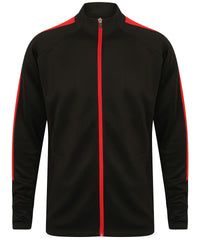 Finden & Hales Knitted Tracksuit Top - Black/Red*