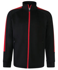Finden & Hales Kids Knitted Tracksuit Top - Black/Red