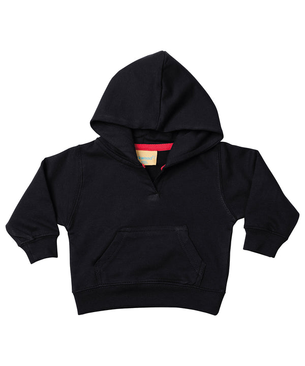 Larkwood Toddler Hooded Sweatshirt with Kangaroo Pocket - Black