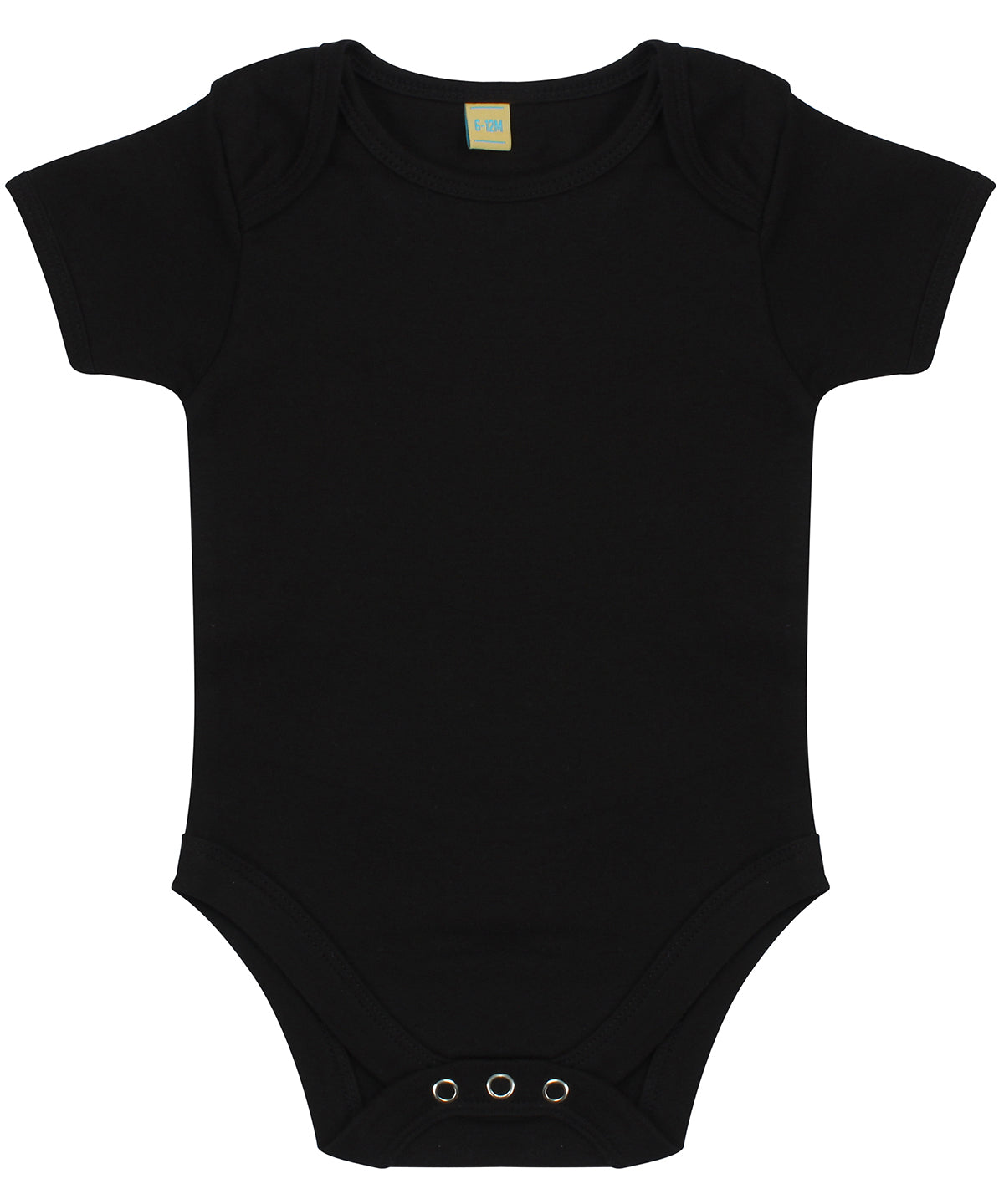 Larkwood Short-sleeved Bodysuit with Envelope Neck Opening - Black