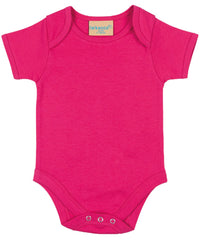 Larkwood Short-sleeved Bodysuit with Envelope Neck Opening - Fuchsia