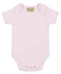 Larkwood Short-sleeved Bodysuit with Envelope Neck Opening - Pale Pink